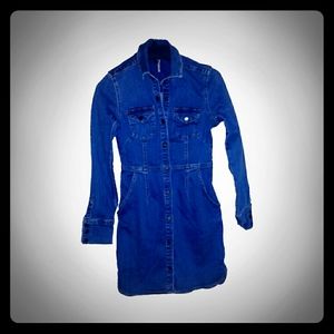 Free People Denim Midi XS